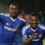 Salomon Kalou and Florent Malouda