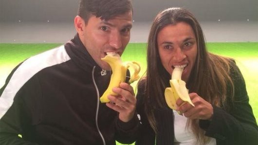 Aguero and Marta