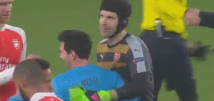 Messi and Cech