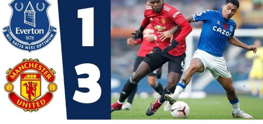 Everton 1-3 Man Utd