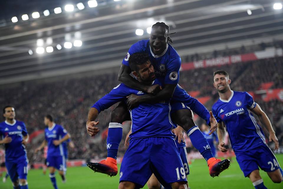 Victor Mosses and Diego Costa