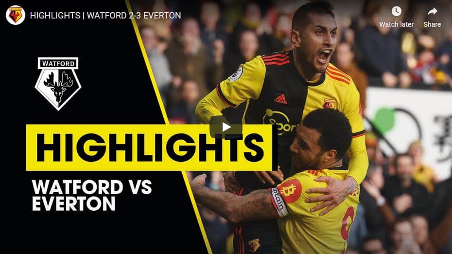 Watford 2-3 Everton