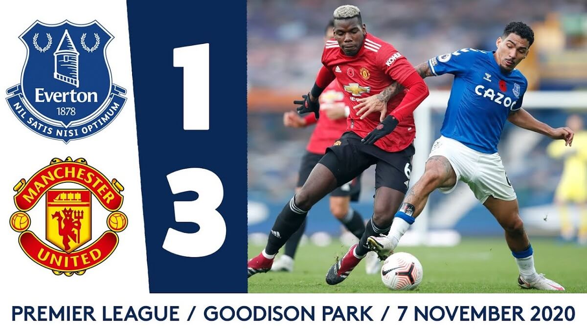 Everton 1-3 Man Utd